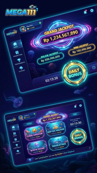 Antarmuka pengguna mega111 yang sederhana dan intuitif.